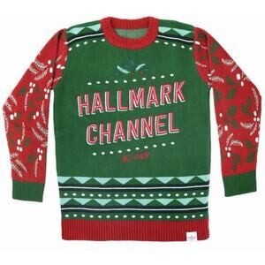 Hallmark Channel #1 Fan Christmas Holiday Ugly Sweater Unisex heavy small NWOT